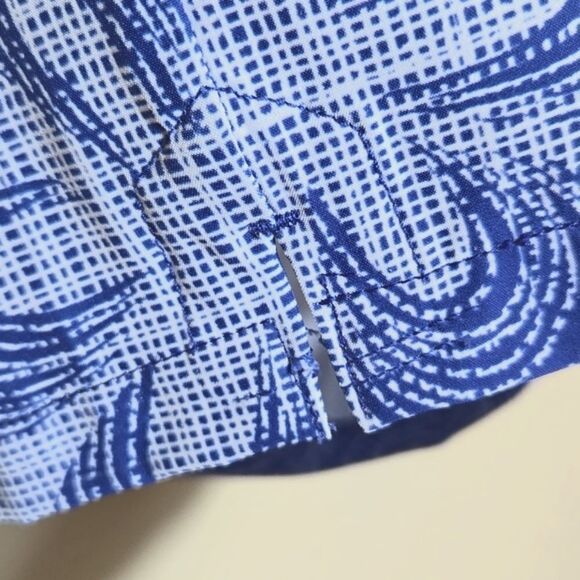 Rhone 7" Point Break Board Short in Blue Palm Men's Size 34 Velcro Tie Swim - Picture 8 of 12